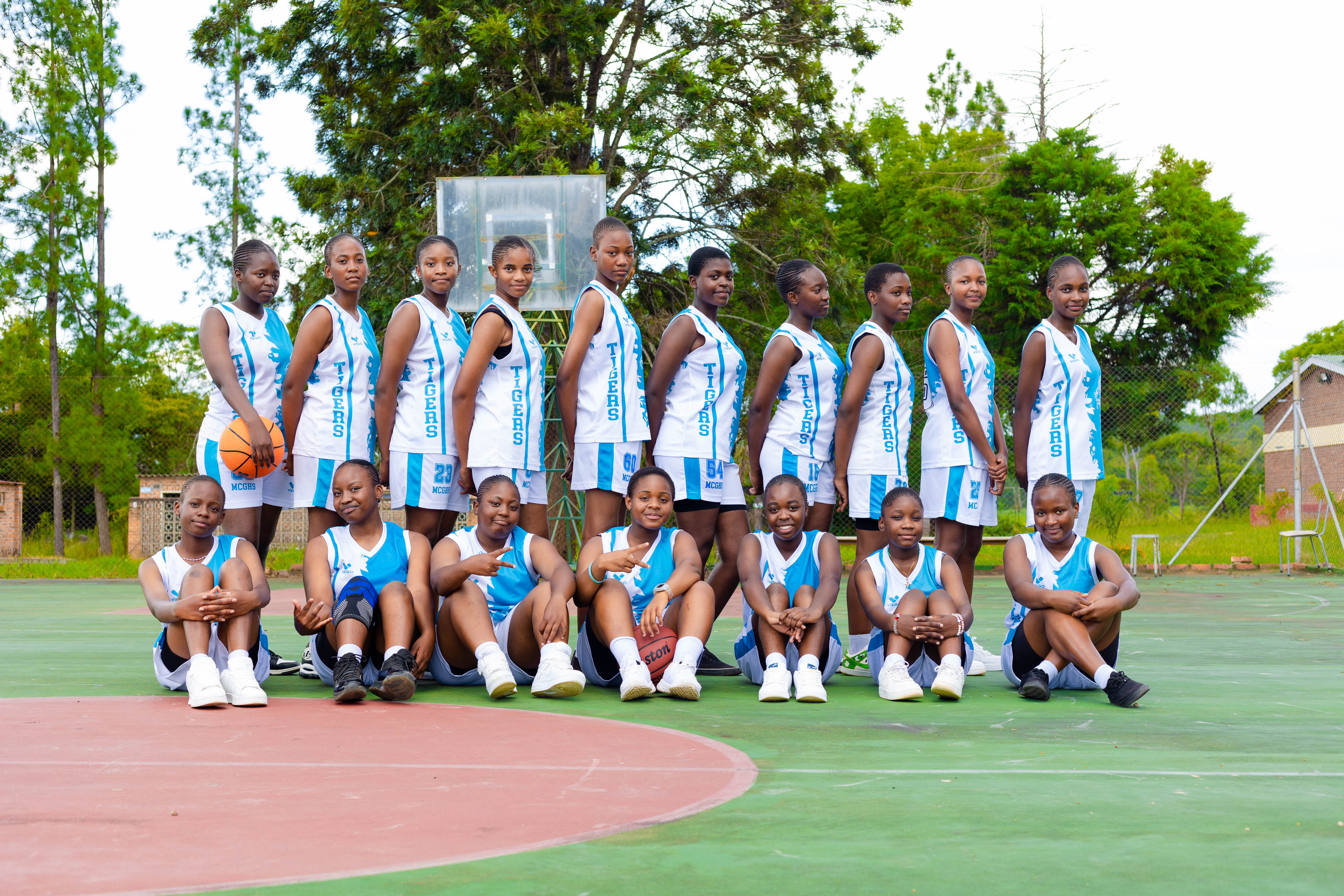 Students during basketball club session